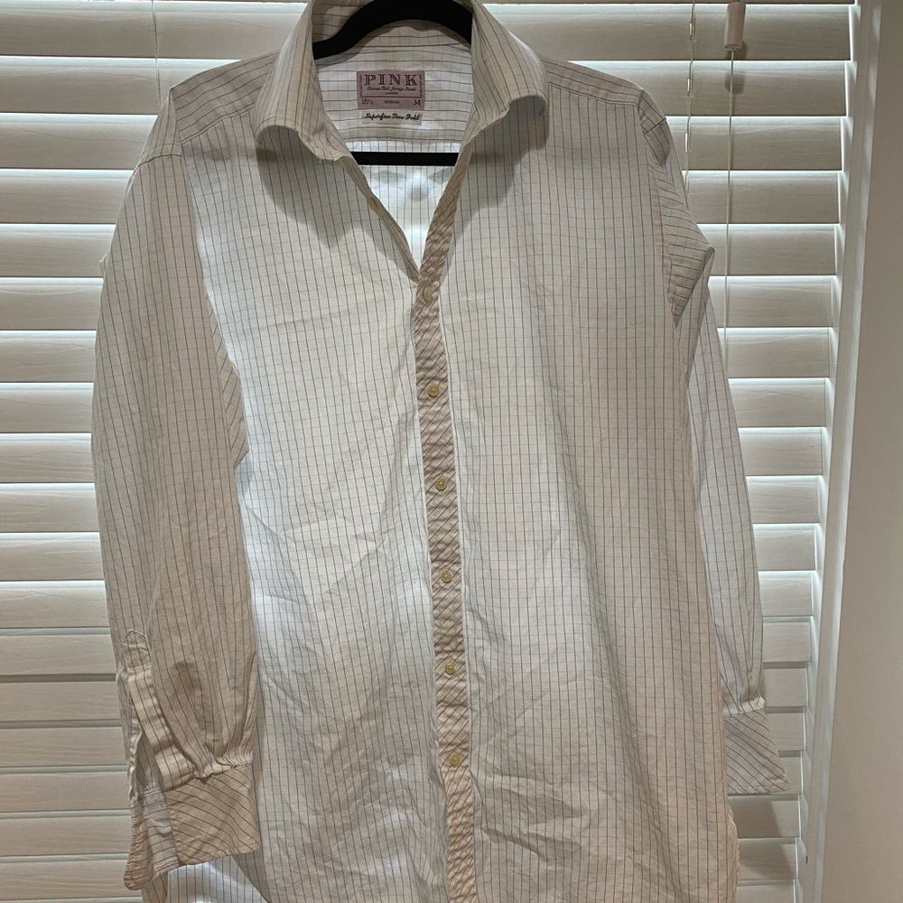 Thomas Pink Dress Shirt - Size 16.5